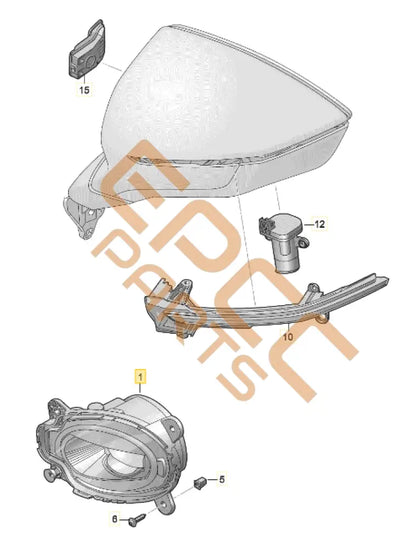 CUPRA FORMENTOR LED FOG LAMP 5FF941702