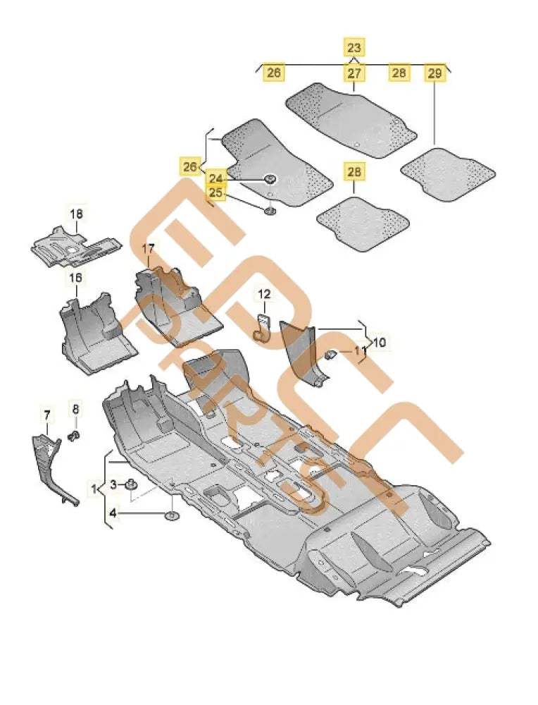 SEAT CUPRA FORMENTOR 2022 PUSH BUTTON FOR ELECTRIC LID LOCK ACTUATOR 3G0959831B