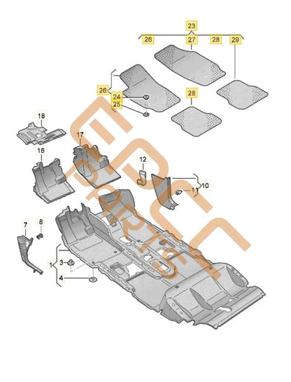 SEAT CUPRA FORMENTOR 2022 PUSH BUTTON FOR ELECTRIC LID LOCK ACTUATOR 3G0959831B