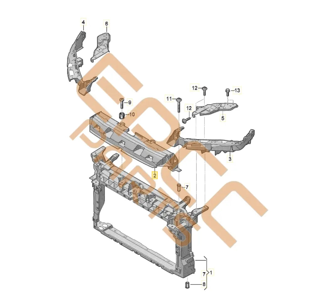 CUPRA FORMENTOR RADIATOR SUPPORT BRACKET 5FF805915 5FF805505