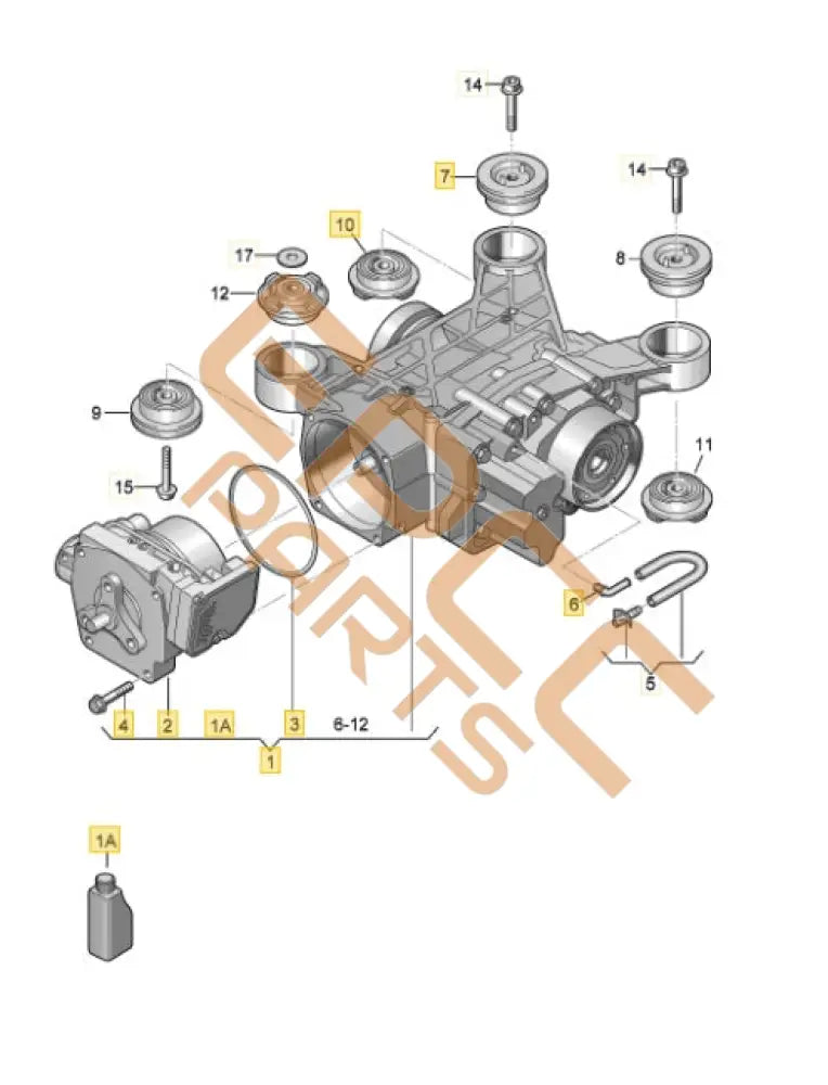 SEAT CUPRA FORMENTOR 2022 REAR AXLE DIFFERENTIAL (FINAL DRIVE) 0CQ525010R