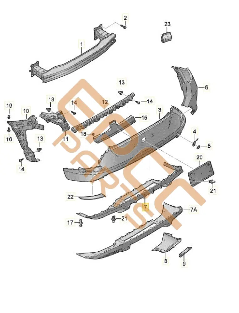 CUPRA FORMENTOR 2023 REAR DIFFUSER 5FF807568C
