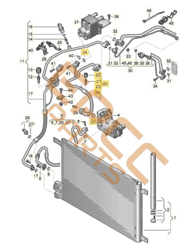 CUPRA FORMENTOR 2023 REFRIGERANT LINE 5WA816743J