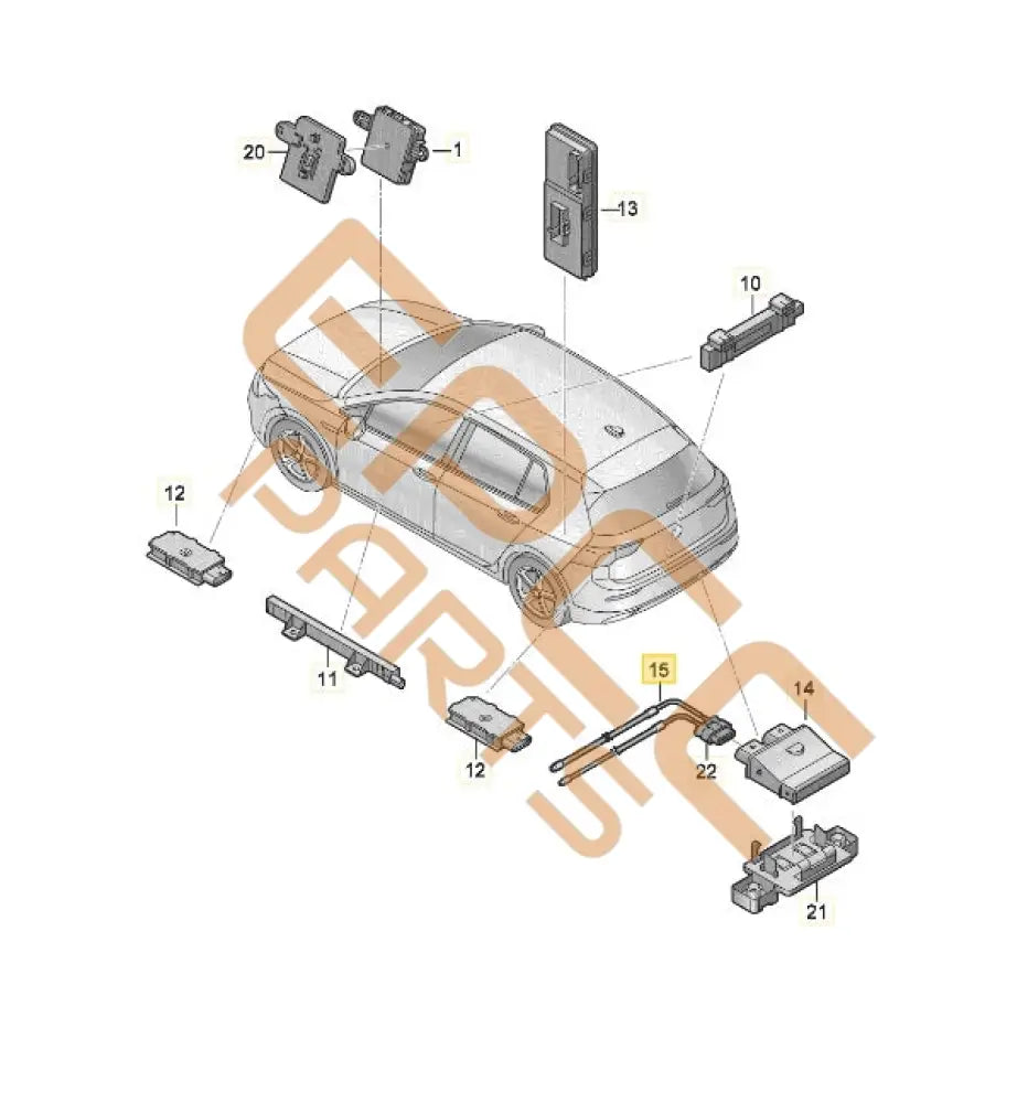 SEAT CUPRA FORMENTOR 2022 SENSOR LINE FOR TAILGATE OPENING 5FF962253