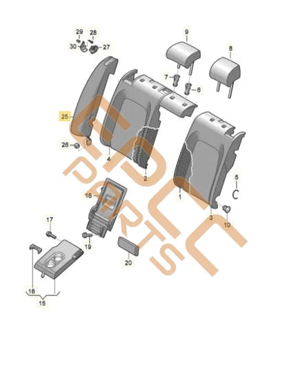 CUPRA FORMENTOR 2023 SIDE CUSHION PADS 5FA880441D Airbags