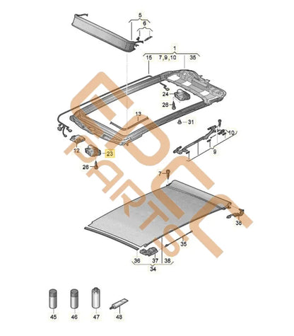 SEAT CUPRA FORMENTOR 2022 SLIDING ROOF MOTOR 3G5877795