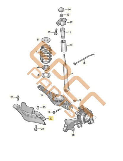 SEAT CUPRA FORMENTOR 2022 SPLASH GUARD (LEFT) 5Q0501733A