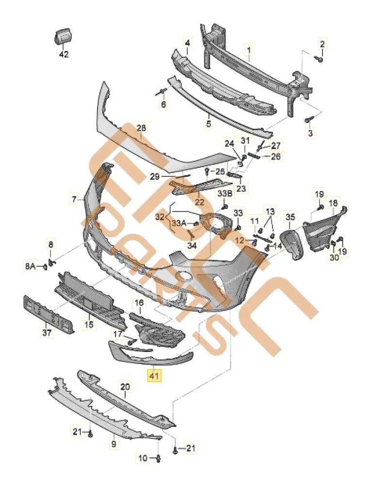 CUPRA FORMENTOR SPOILER RIGHT 5FF805904A