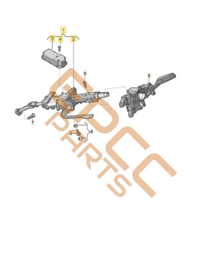 SEAT CUPRA FORMENTOR 2022 STEERING COLUMN 5WC419502F