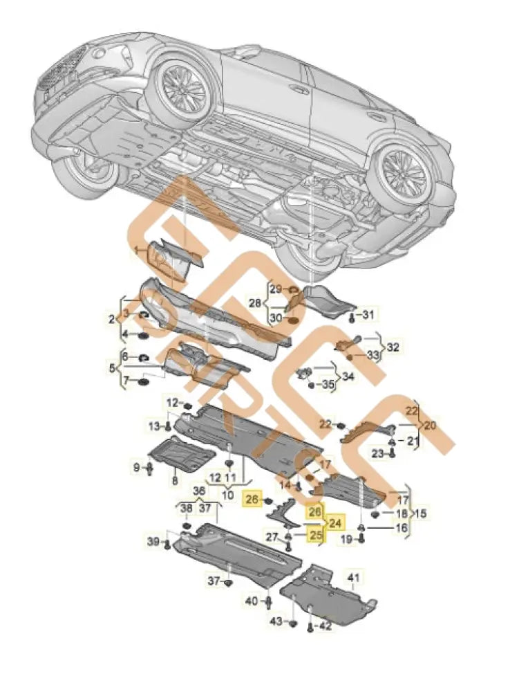 SEAT CUPRA FORMENTOR 2022 UNDERBODY TRIM (LEFT REAR) 5WA825101E