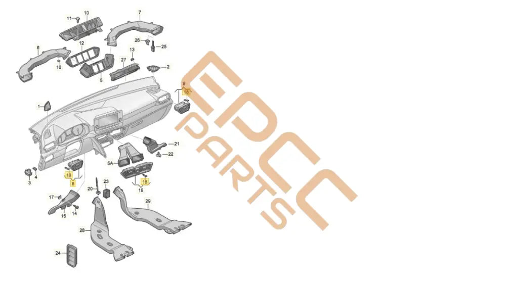 SEAT CUPRA FORMENTOR 2022 VENT (RIGHT) 5FC820901A