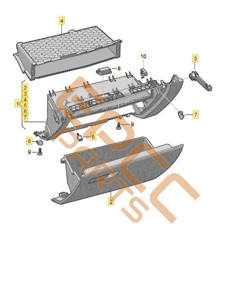 SEAT CUPRA GLOVE COMPARTMENT 5FC857095G (5FC857563A)