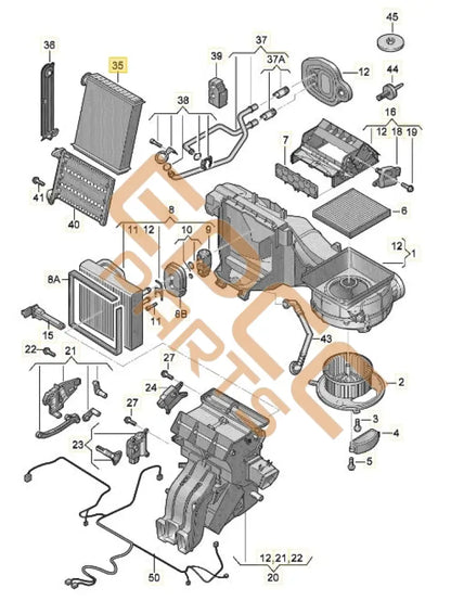 SEAT CUPRA HEAT EXCHANGER 5Q0819031B