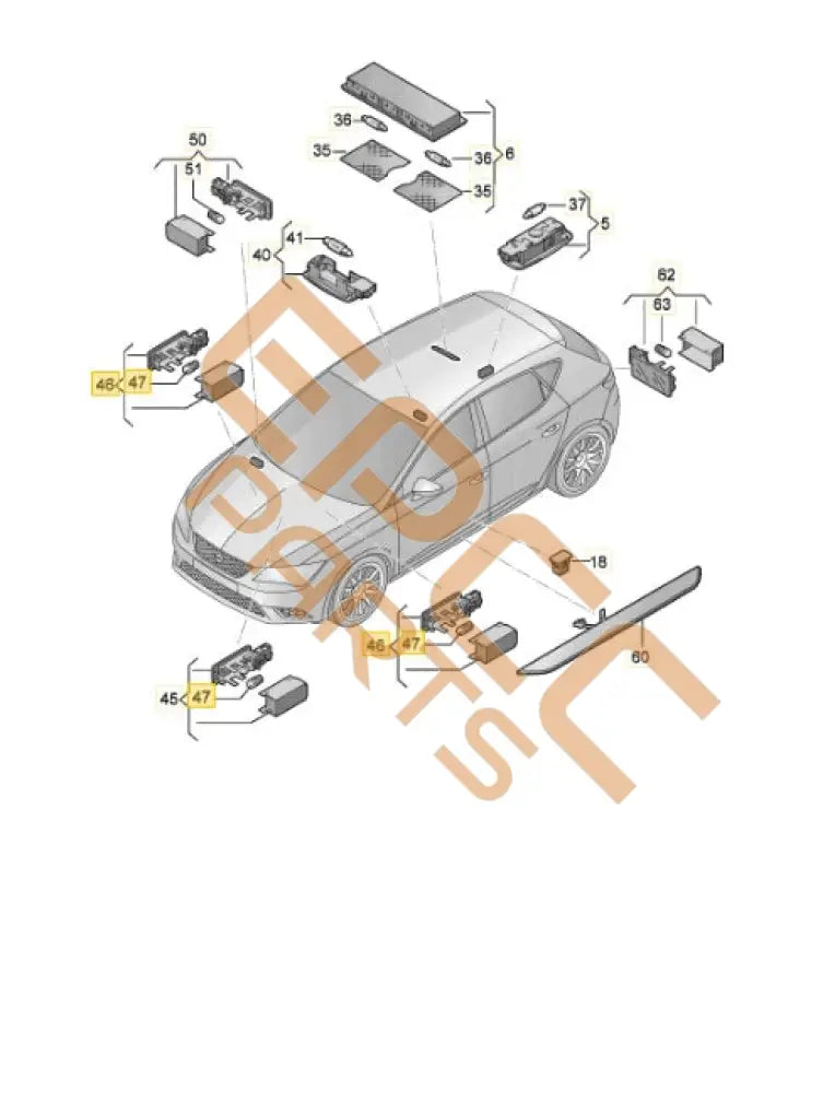 CUPRA LED PUDDLE LIGHT 4E0947415