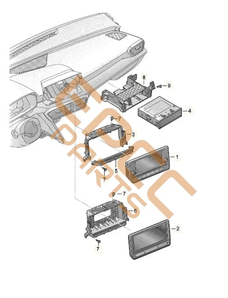 CUPRA LEON 2023 CONTROL UNIT FOR DISPLAY UNIT 5FA035820