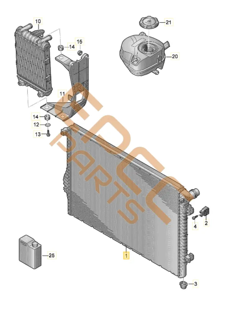CUPRA LEON 2023 COOLER FOR COOLANT 5WA121251H Coolant
