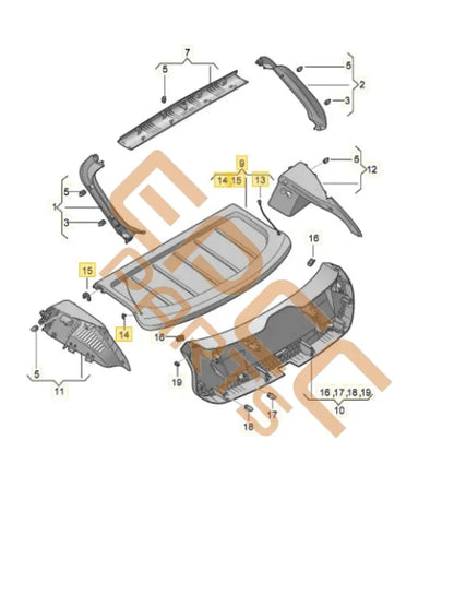 SEAT CUPRA LEON 2024 COVER FOR LUGGAGE COMPARTMENT 5FA867769A