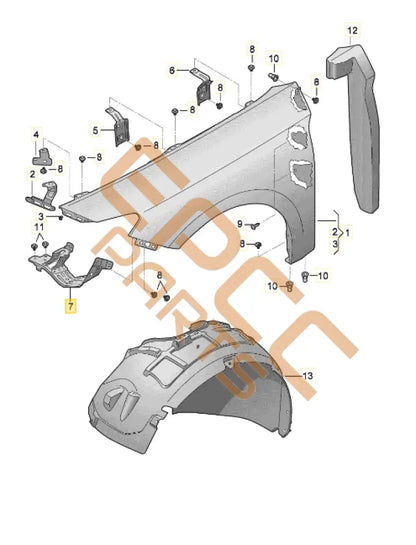 CUPRA LEON CROSS MEMBER 5FA821167