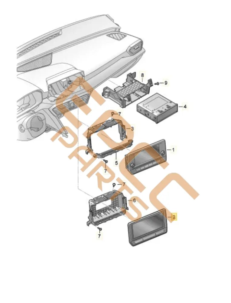 SEAT CUPRA LEON 2024 DISPLAY MULTI MEDIA CONTROL UNIT 5FA919606C