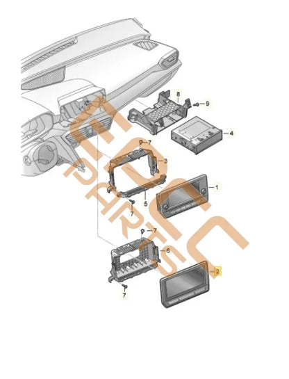 SEAT CUPRA LEON 2024 DISPLAY MULTI MEDIA CONTROL UNIT 5FA919606C