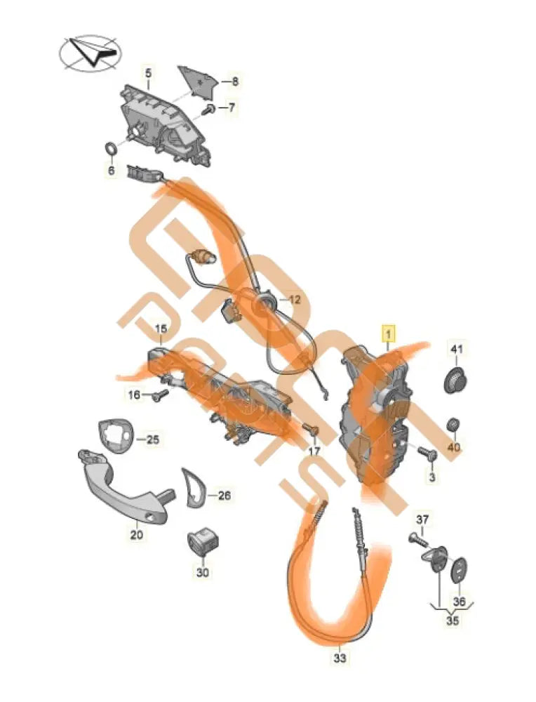 SEAT CUPRA LEON 2024 DOOR LOCK WITH MOUNTING BAR 5TC837016E 5H2837886D 5TC837015E 5H2837885D Door