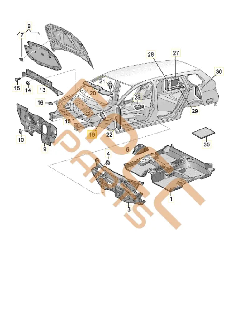 CUPRA LEON FILLER PIECE WING 5FA864237