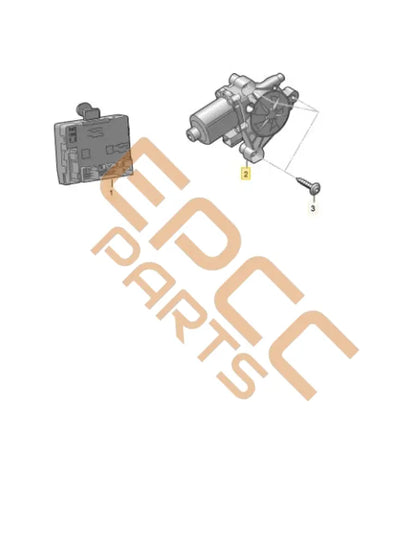 SEAT CUPRA LEON FORMENTOR WINDOW REGULATOR MOTOR RIGHT FRONT 5Q0959802C 5Q0959801C