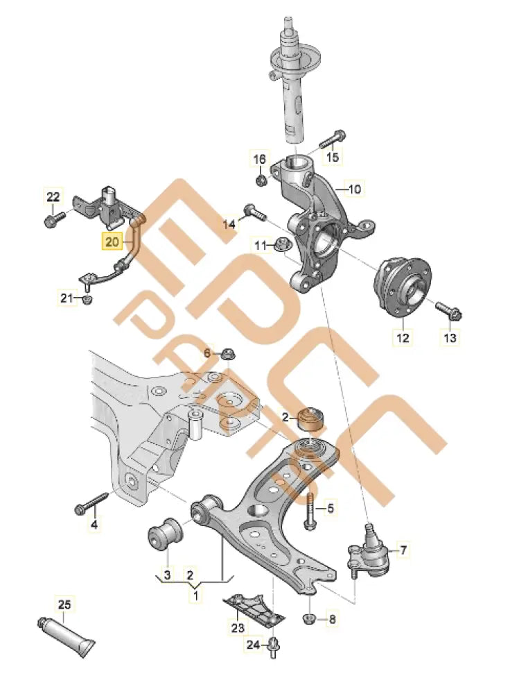 CUPRA LEON LEVEL SENSOR WITH POLES 5WA412521D