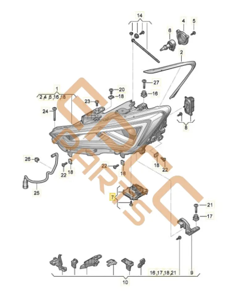 CUPRA POWER MODULE FOR MAIN LIGHT ELECTRONICS 992941571AE