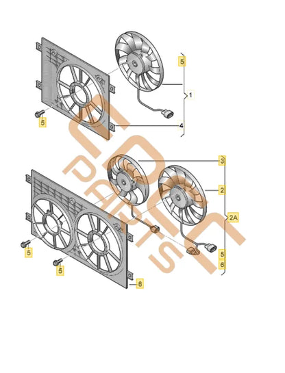 CUPRA RADIATOR FAN 5WA121203Q