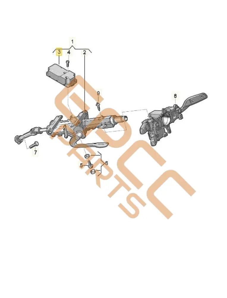 CUPRA STEERING COLUMN LOCK 2Q0905861B