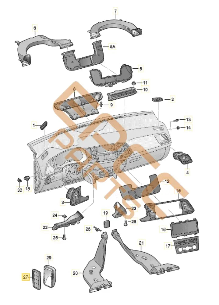 CUPRA VENT TRIM (LEFT A. RIGHT) 7N0819465F