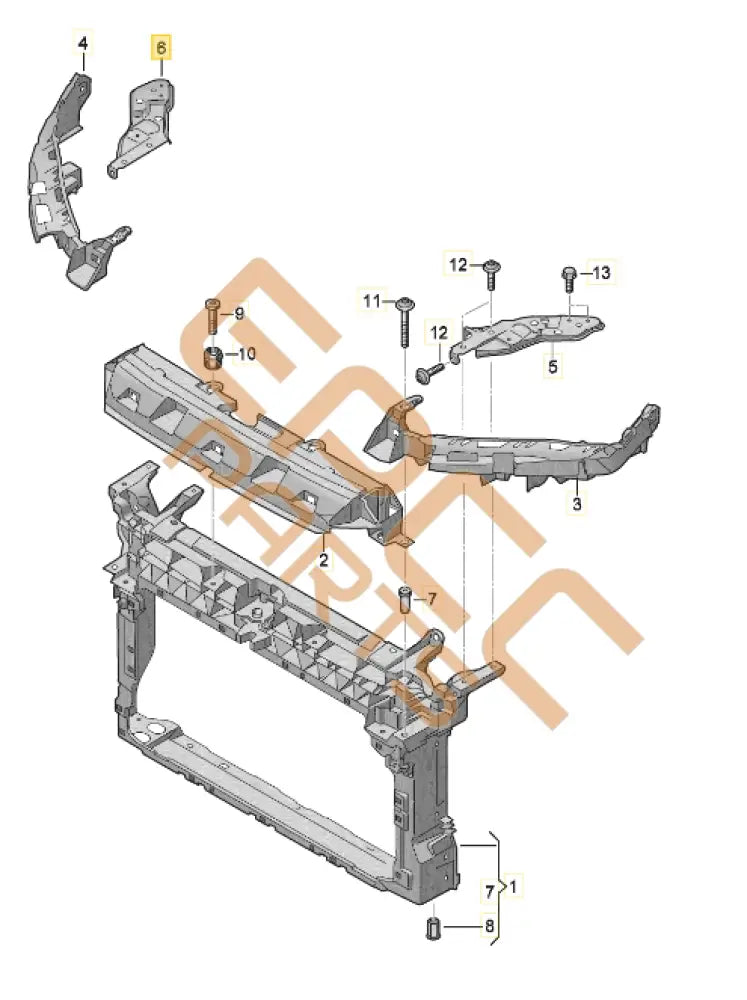 SEAT CUPRA LEON BRACKET FOR HEADLIGHT 5FA806930