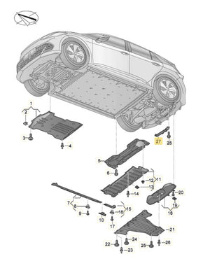 SEAT CUPRA BORN 2023 UNDERRUN BAR 1EA825921B